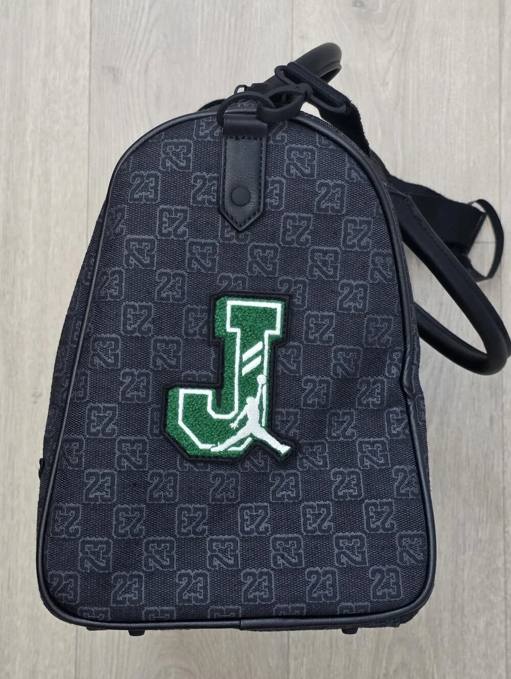 Nike Jordan Monogram Champion Luxury 25L Travel Duffle Bag MM9157-023 Size M NWT